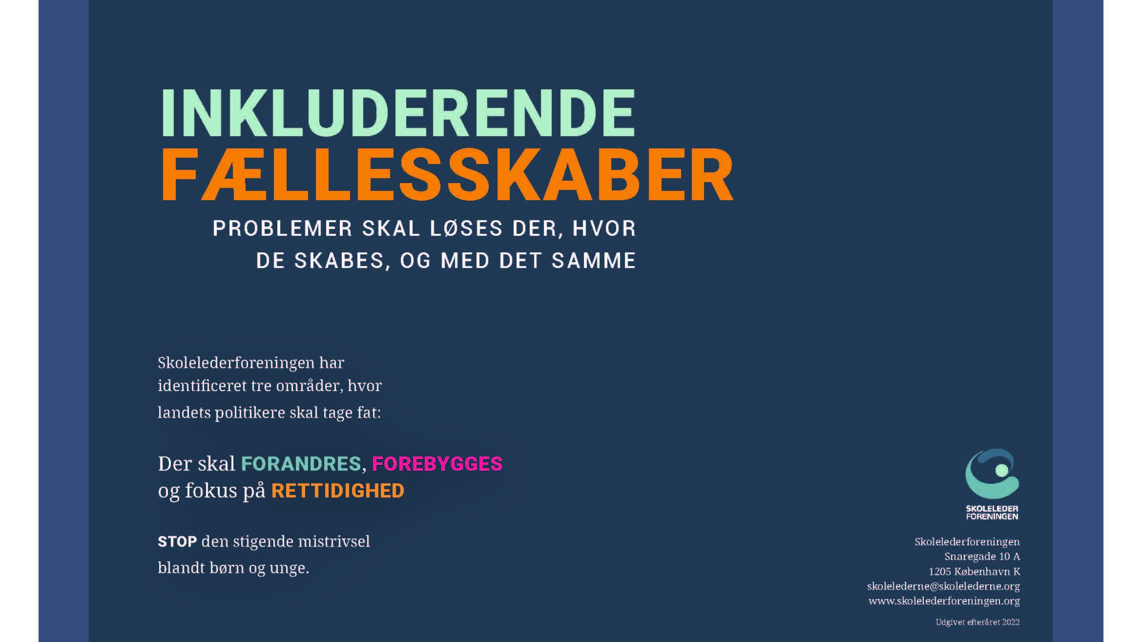 Blå baggrund med tekst: 
