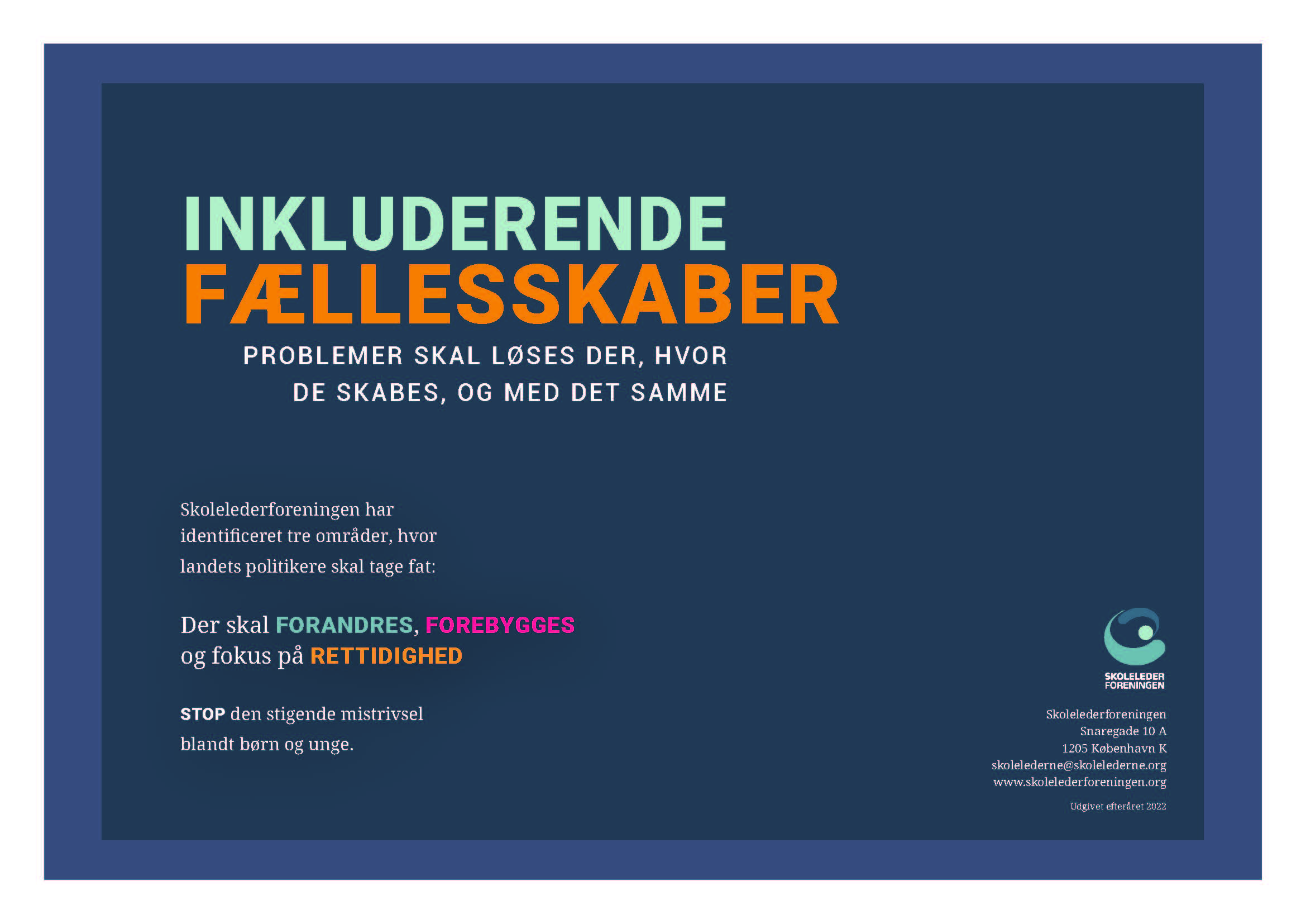 Blå baggrund med tekst: 